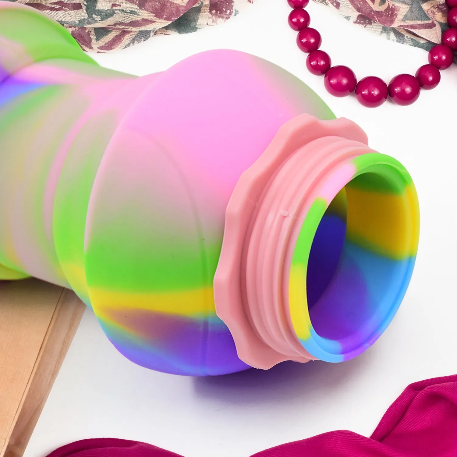 Collapsible Silicone Sports Water Bottle (260ml)